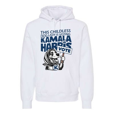 This Childless Dog Lady Is Voting Kamala Premium Hoodie