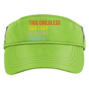 This Childless Dog Lady Is Voting Kamala Dog Lovers Funny Adult Drive Performance Visor