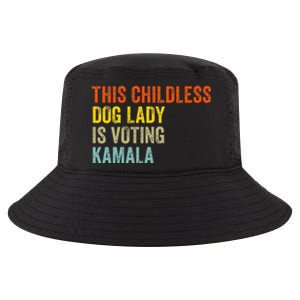 This Childless Dog Lady Is Voting Kamala Dog Lovers Funny Cool Comfort Performance Bucket Hat