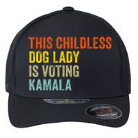 This Childless Dog Lady Is Voting Kamala Dog Lovers Funny Flexfit Unipanel Trucker Cap