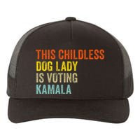 This Childless Dog Lady Is Voting Kamala Dog Lovers Funny Yupoong Adult 5-Panel Trucker Hat