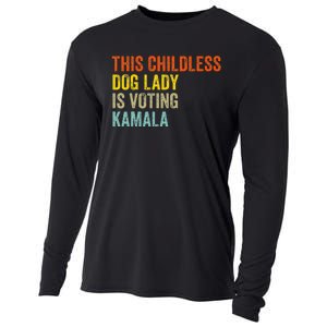 This Childless Dog Lady Is Voting Kamala Dog Lovers Funny Cooling Performance Long Sleeve Crew