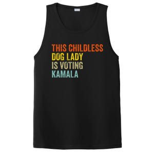 This Childless Dog Lady Is Voting Kamala Dog Lovers Funny PosiCharge Competitor Tank