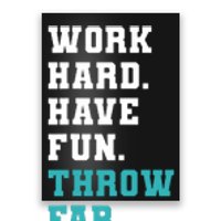 Track Coaches Discus Javelin Shot Put Hammer Throw Far Poster