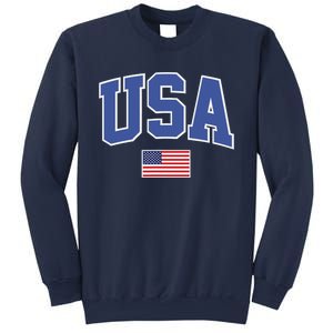 Trendy Classic Design USA Flag Alt Sweatshirt