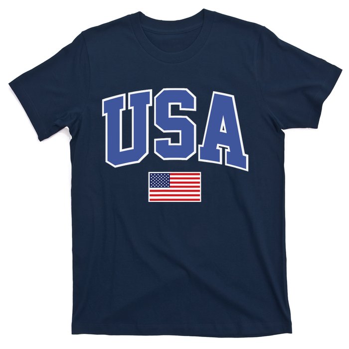 Trendy Classic Design USA Flag Alt T-Shirt