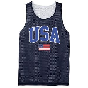 Trendy Classic Design USA Flag Alt Mesh Reversible Basketball Jersey Tank