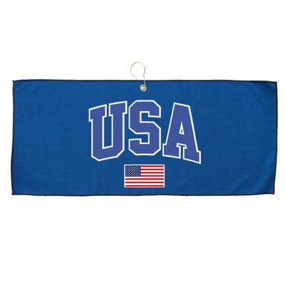 Trendy Classic Design USA Flag Alt Large Microfiber Waffle Golf Towel