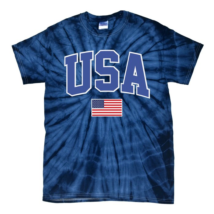 Trendy Classic Design USA Flag Alt Tie-Dye T-Shirt