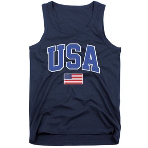 Trendy Classic Design USA Flag Alt Tank Top