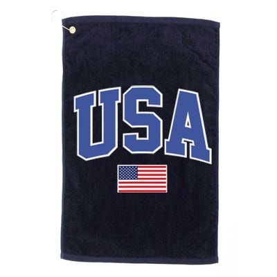 Trendy Classic Design USA Flag Alt Platinum Collection Golf Towel