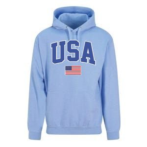 Trendy Classic Design USA Flag Alt Unisex Surf Hoodie