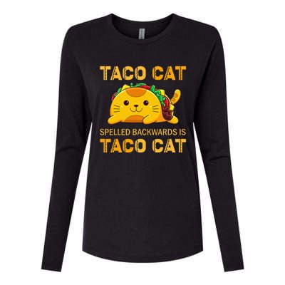 TacoCat Cinco de Mayo TacoCat Tacos Womens Cotton Relaxed Long Sleeve T-Shirt