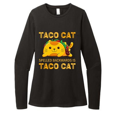 TacoCat Cinco de Mayo TacoCat Tacos Womens CVC Long Sleeve Shirt