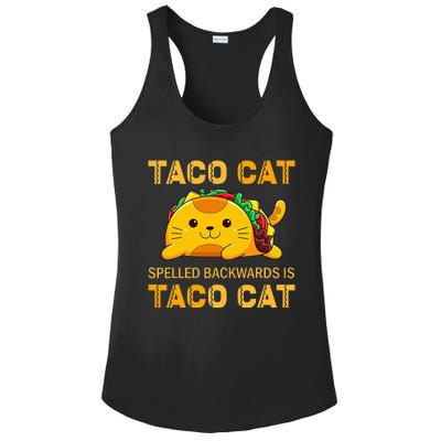 TacoCat Cinco de Mayo TacoCat Tacos Ladies PosiCharge Competitor Racerback Tank