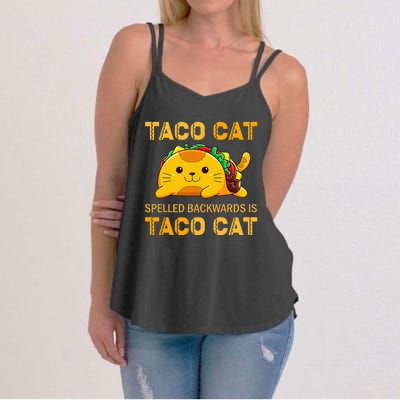 TacoCat Cinco de Mayo TacoCat Tacos Women's Strappy Tank