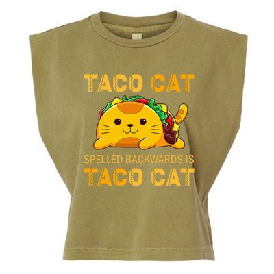 TacoCat Cinco de Mayo TacoCat Tacos Garment-Dyed Women's Muscle Tee