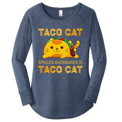 TacoCat Cinco de Mayo TacoCat Tacos Women's Perfect Tri Tunic Long Sleeve Shirt