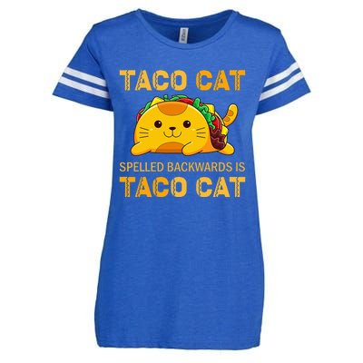 TacoCat Cinco de Mayo TacoCat Tacos Enza Ladies Jersey Football T-Shirt