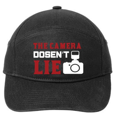 The Camera Dosen't Lie 7-Panel Snapback Hat