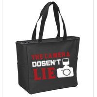 The Camera Dosen't Lie Zip Tote Bag