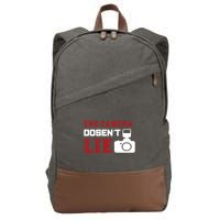 The Camera Dosen't Lie Cotton Canvas Backpack