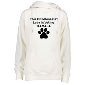 This Childless Dog Lady Is Voting Kamala Dog Lovers Womens Funnel Neck Pullover Hood