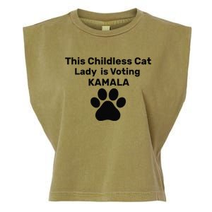 This Childless Dog Lady Is Voting Kamala Dog Lovers Garment-Dyed Women's Muscle Tee