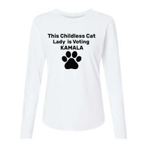 This Childless Dog Lady Is Voting Kamala Dog Lovers Womens Cotton Relaxed Long Sleeve T-Shirt