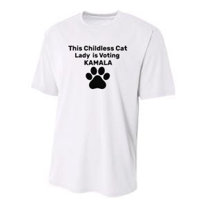 This Childless Dog Lady Is Voting Kamala Dog Lovers Youth Performance Sprint T-Shirt