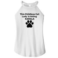 This Childless Dog Lady Is Voting Kamala Dog Lovers Women's Perfect Tri Rocker Tank