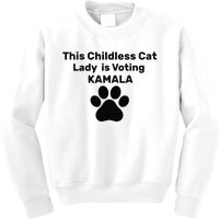 This Childless Dog Lady Is Voting Kamala Dog Lovers Kids Sweatshirt