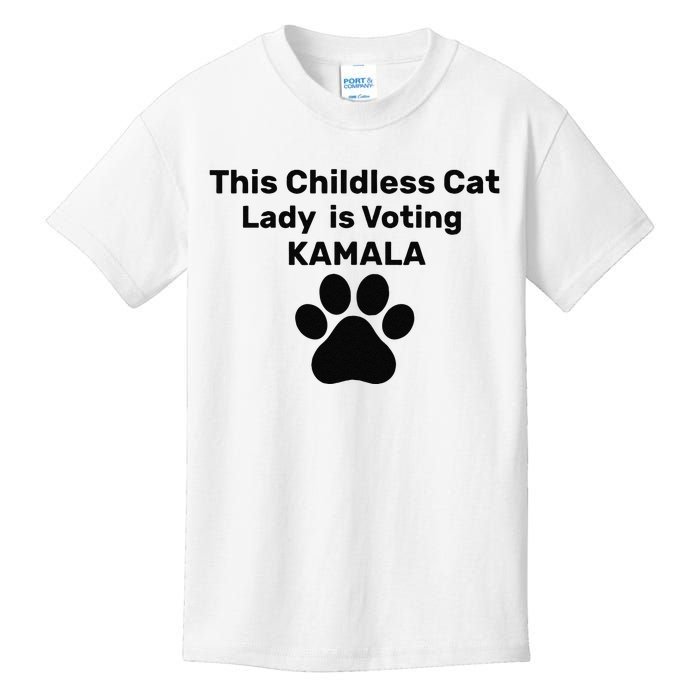 This Childless Dog Lady Is Voting Kamala Dog Lovers Kids T-Shirt