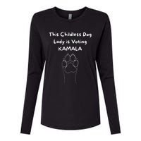 This Childless Dog Lady Is Voting Kamala Dog Lovers Womens Cotton Relaxed Long Sleeve T-Shirt