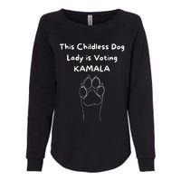 This Childless Dog Lady Is Voting Kamala Dog Lovers Womens California Wash Sweatshirt