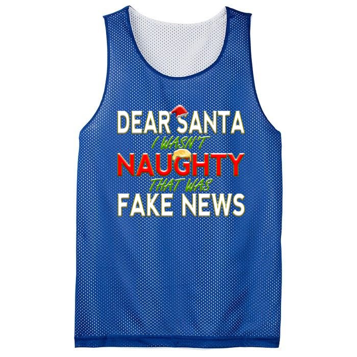 Trump Christmas Dear Santa Fake News Meme Gift Cute Gift Mesh Reversible Basketball Jersey Tank