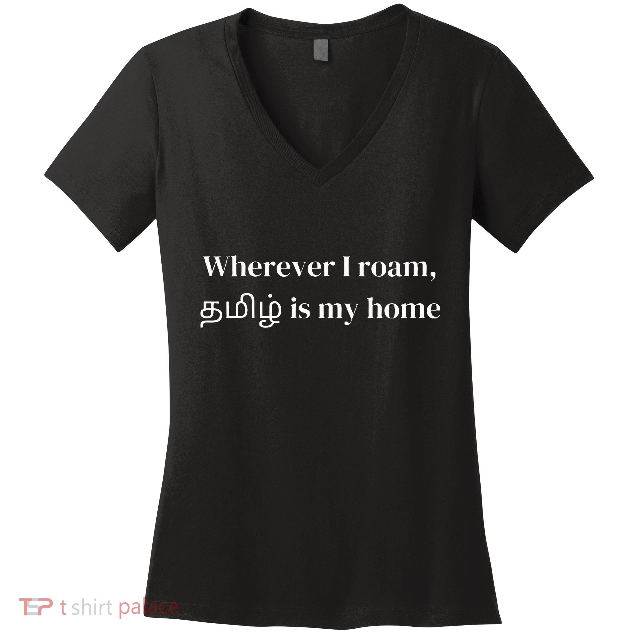 Tamil Culture Desi Food Quotes Tamil Patriotic Women's V-Neck T-Shirt