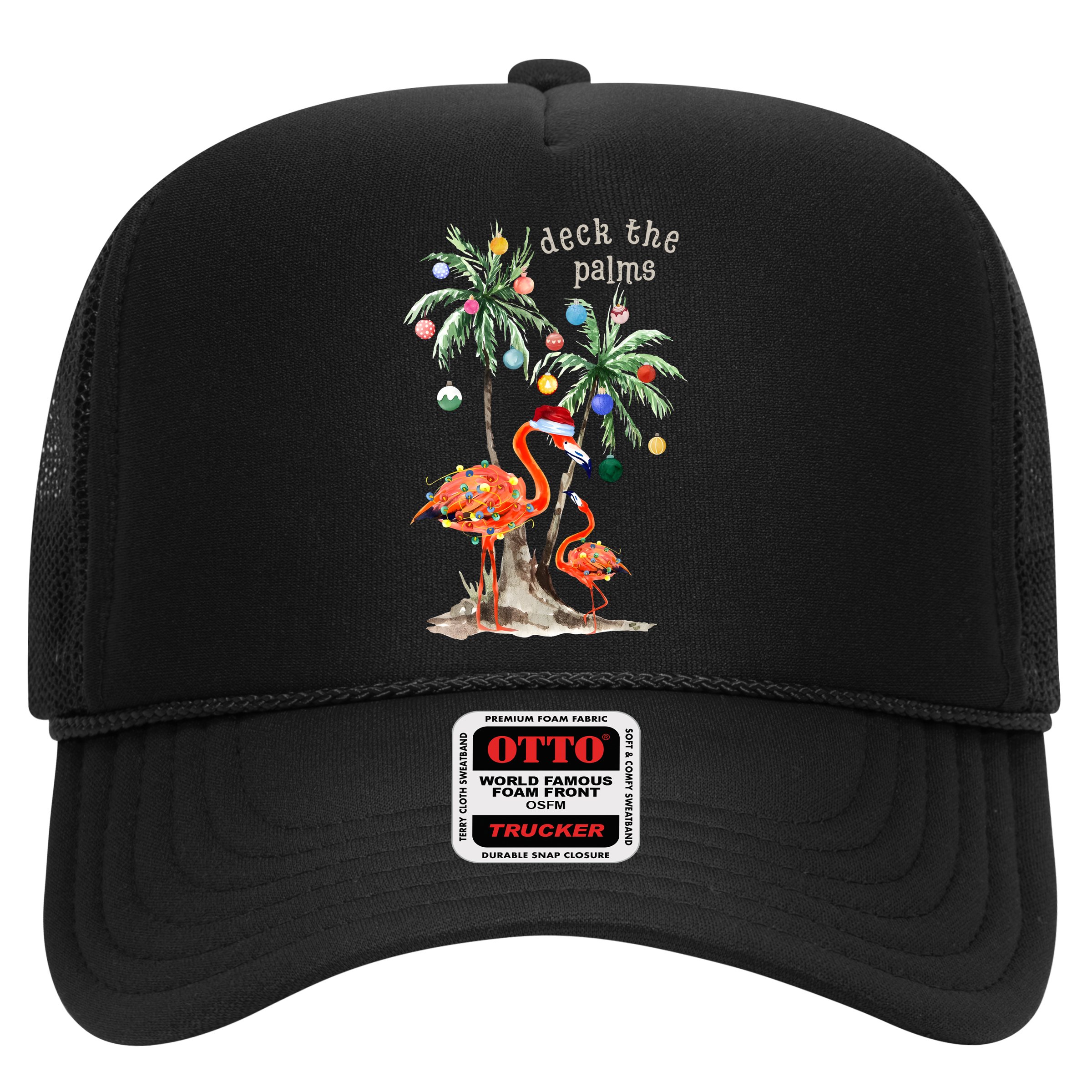 Tropical Christmas Deck The Palms Holiday Flamingo Hat