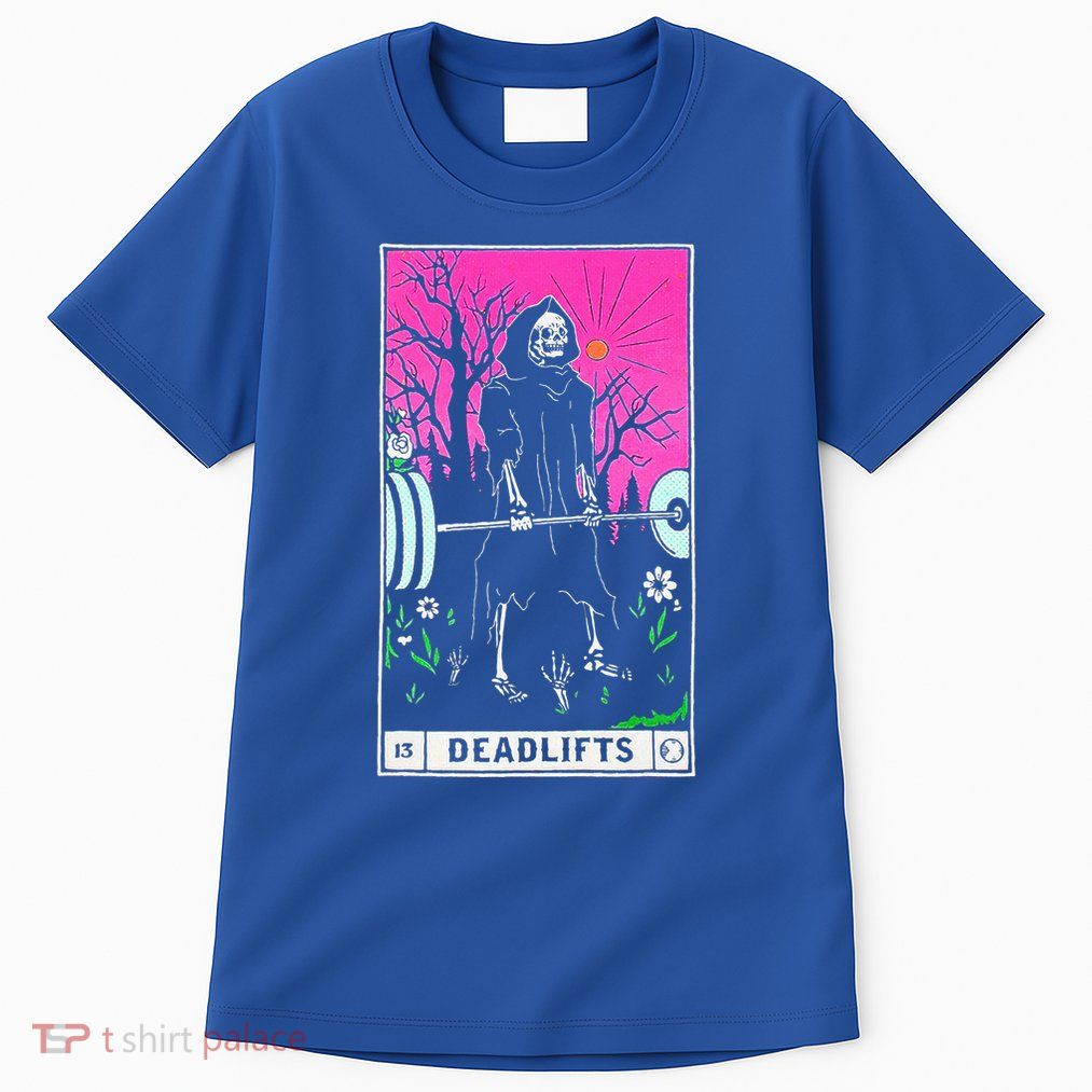 Tarot Card Deadlifts Gym Workout Occult Reader Tall T-Shirt