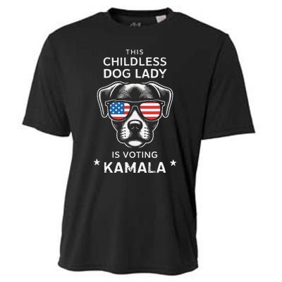 This Childless Dog Lady Is Voting Kamala Harris 2024 Gift Cooling Performance Crew T-Shirt