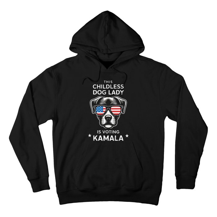 This Childless Dog Lady Is Voting Kamala Harris 2024 Gift Hoodie