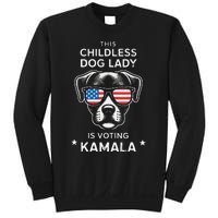 This Childless Dog Lady Is Voting Kamala Harris 2024 Gift Sweatshirt