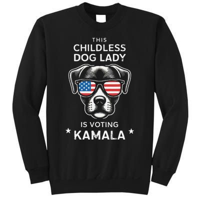 This Childless Dog Lady Is Voting Kamala Harris 2024 Gift Sweatshirt