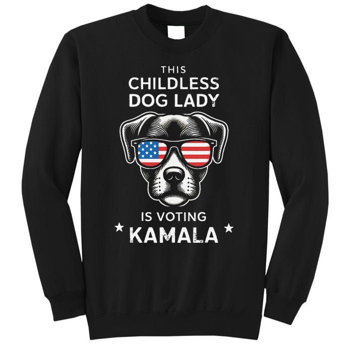 This Childless Dog Lady Is Voting Kamala Harris 2024 Gift Sweatshirt