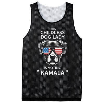 This Childless Dog Lady Is Voting Kamala Harris 2024 Gift Mesh Reversible Basketball Jersey Tank