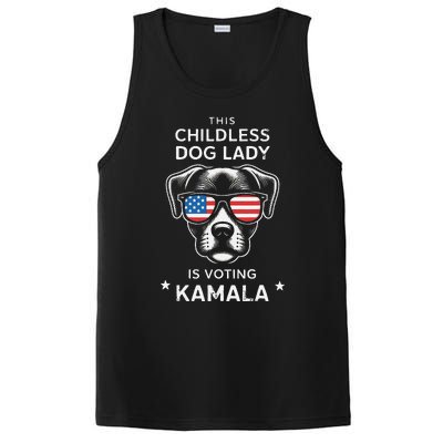 This Childless Dog Lady Is Voting Kamala Harris 2024 Gift PosiCharge Competitor Tank