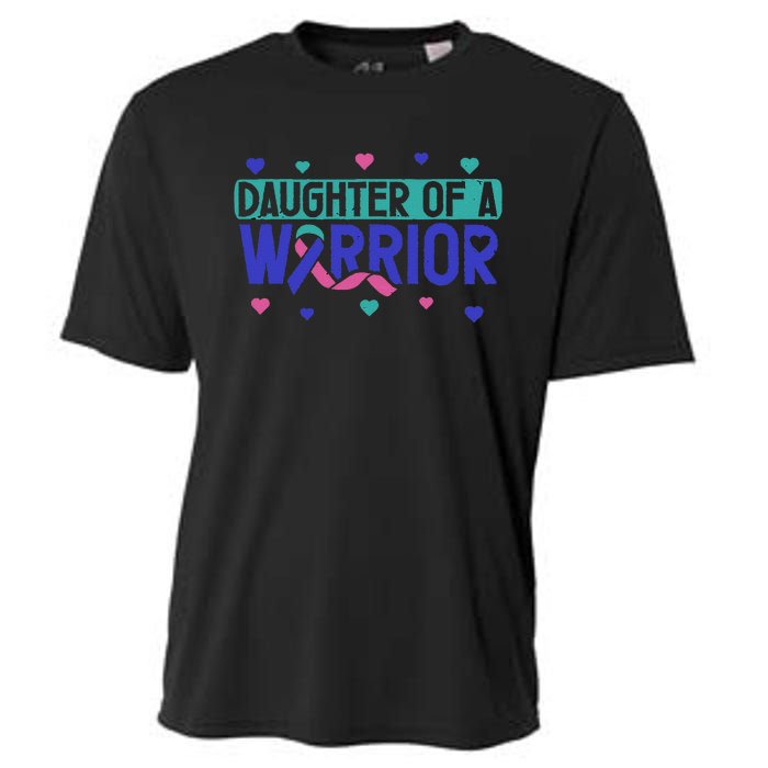 Thyroid Cancer Daughter Thyroid Disease Awareness Warrior Cooling Performance Crew T-Shirt