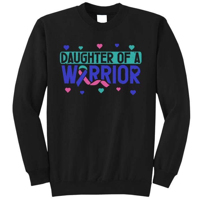 Thyroid Cancer Daughter Thyroid Disease Awareness Warrior Sweatshirt