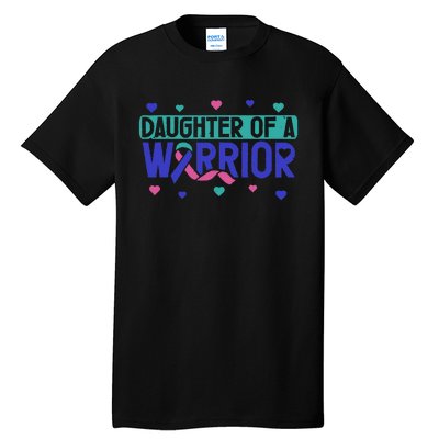 Thyroid Cancer Daughter Thyroid Disease Awareness Warrior Tall T-Shirt