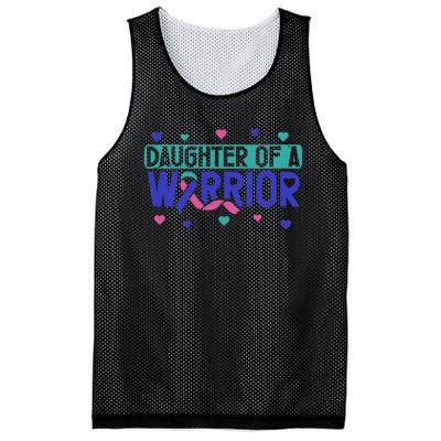 Thyroid Cancer Daughter Thyroid Disease Awareness Warrior Mesh Reversible Basketball Jersey Tank